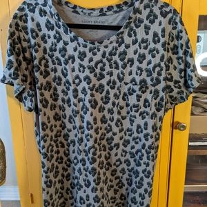 Lucky Brand Animal Print Shirt Size XXL